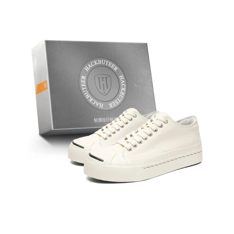 HACKBUTEER Low Top Canvas Shoes Unisex Box Included-6