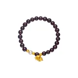 Solid Gold Lily of The Valley Pearl Bracelet S12438