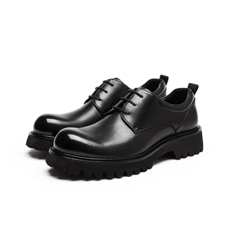 RED DRAGONFLY Big Head Leather Shoes Men's Casual Shoes Men's-3