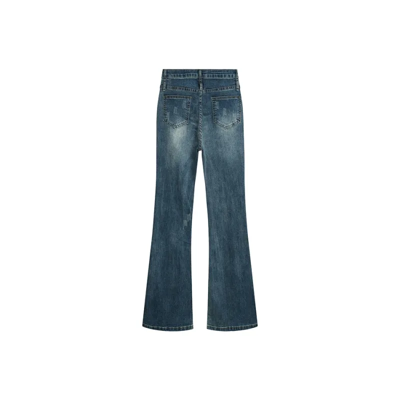 DOKZB Spring And Summer Jeans Women's Blue-1