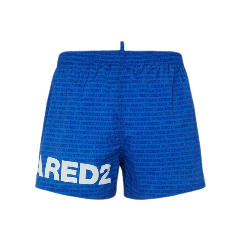 DSQUARED 2 DSQUARED 2 Logo Printed Drawstring Swim Shorts-1