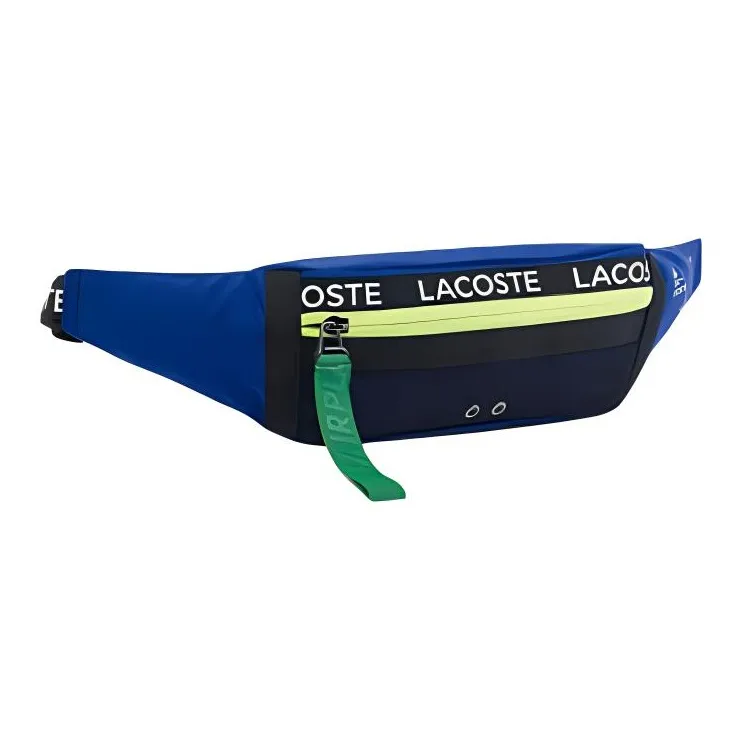 LACOSTE Polyamide One Shoulder Crossbody Bag Sling Bag Fanny Pack Medium Size Unisex Blue-1