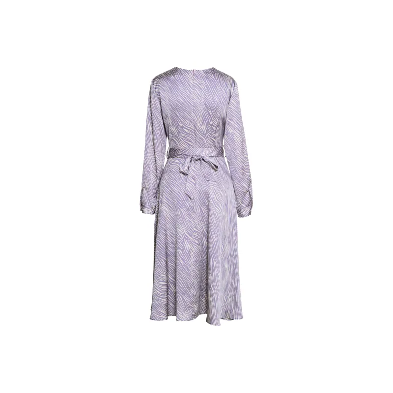ROEYSHOUSE Long Sleeved Dresses Women's Light Purple-1