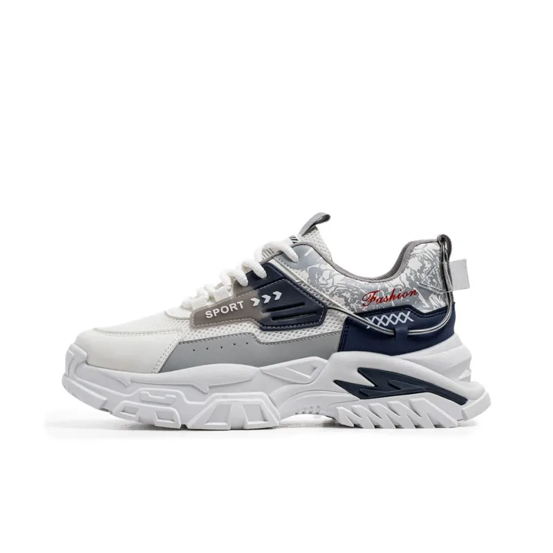 Bull Charm Slip Resistant Low Top Chunky Sneakers Men's-12