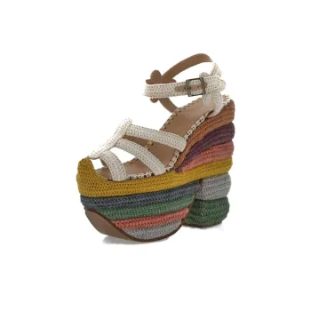 FERRAGAMO Chunky Heel High Heels Women's White