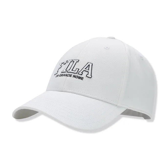 FILA ORIGINALE Cotton Baseball Caps Women's Standard White-1
