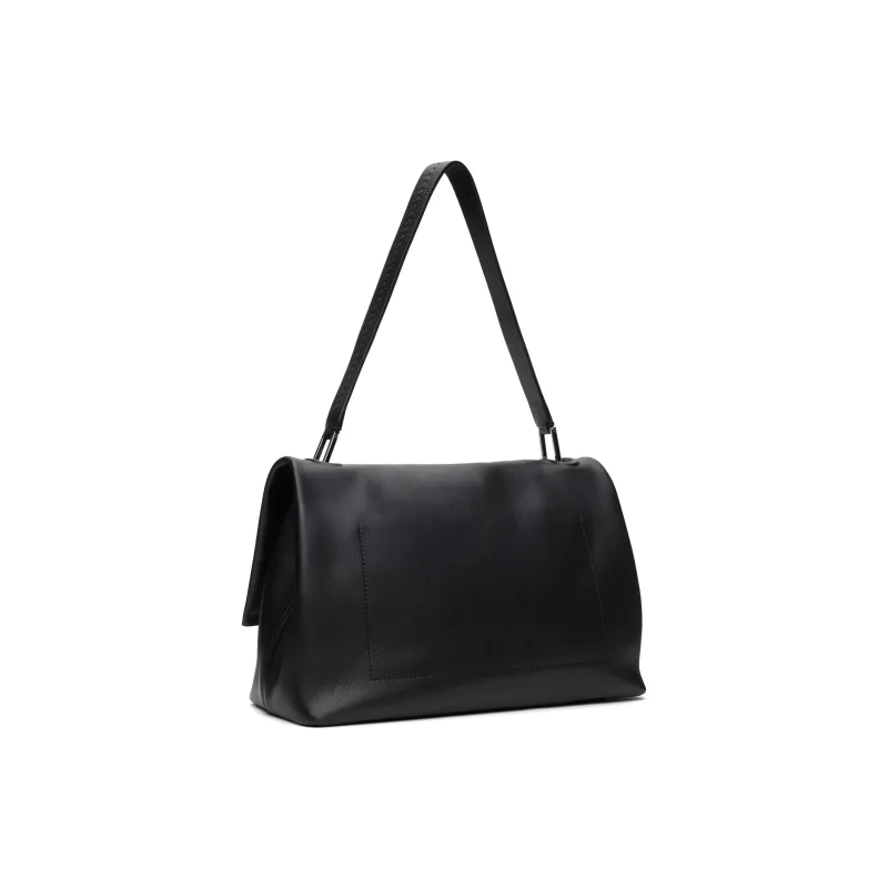 MaxMara Grain Calfskin Shoulder Bag Women's Black-2