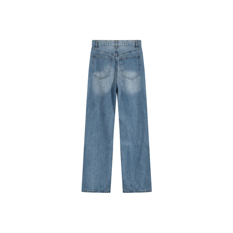 DOKZB Spring And Summer Jeans Women's Blue-1