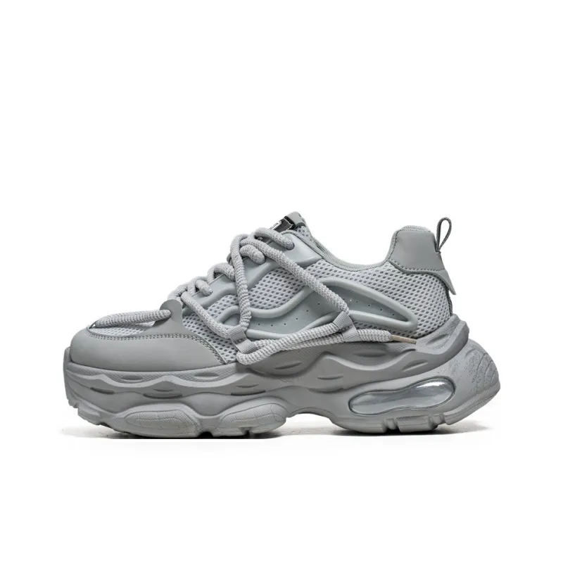 HACKBUTEER Low Top Chunky Sneakers Men's-10