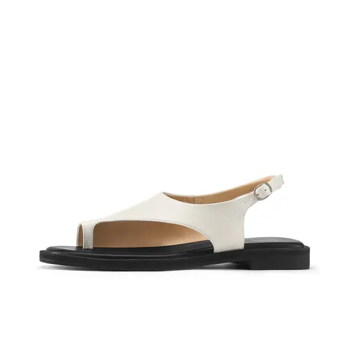 7or9 White Grass Ice Grass Collection Strap Sandals 1.5cm Women's