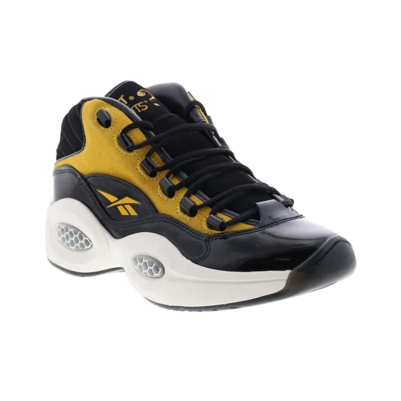 Reebok Bait X Peanuts X Question Mid 'Black Boldly Yellow'-3