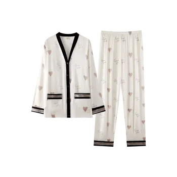 MIIOW Trend Party Series Pajama Set Women's White