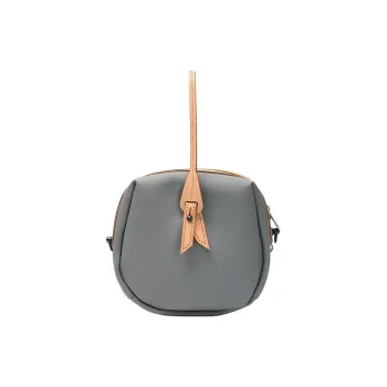 Wow Indo Fabric Synthetic Leather Handbag Small Size Women's Gray