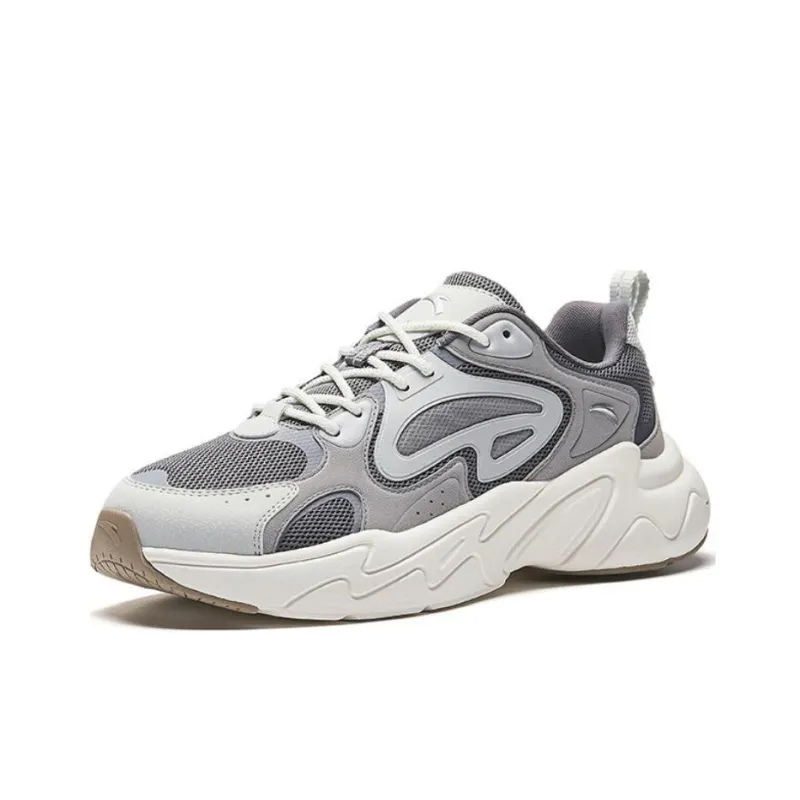 Anta Pulse Anti Slip Wear Resistant Low Top Casual Shoes Men's Gray-1