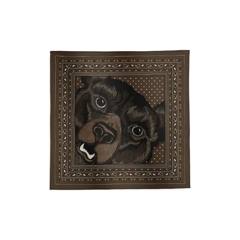 HERMES Cashmere, Mulberry Silk Scarves Men's Basalt Color-0