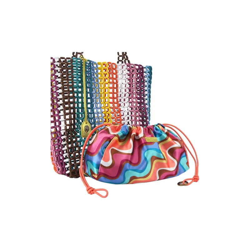 Kurt Geiger London Kensington Synthetic Fiber Tote Bag Shopping Bag Shoulder Bags Women's Multicolor-1