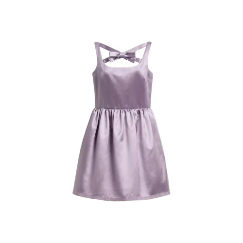 COACH Sleeveless Dress Women's Purple