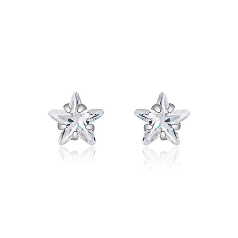 Inkopper 925 Sterling Silver Stud Earrings Women's-0