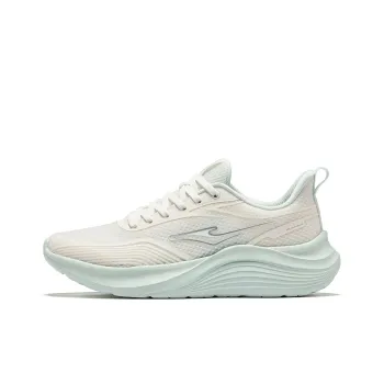 Erke Cushioning, Breathable, Lightweight Low Top Casual Running Shoes Women's White Green