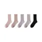 [5-Pack]Ruffle/Mesh Breathable-Pastel Pink+Gray Purple+Light Purple+Light Gray+Black