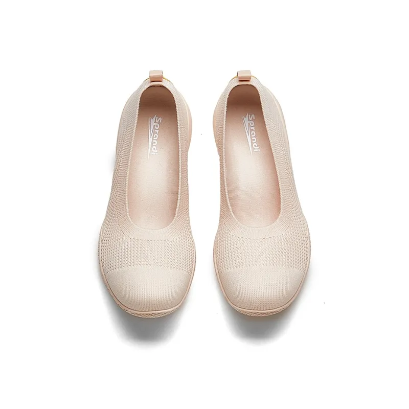 Sprandi Wear Resistant Breathable Slip Resistant Low Top Casual Shoes Women's Beige-2