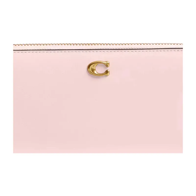 COACH Calfskin Wallet Small Size Women's Blush Pink-4