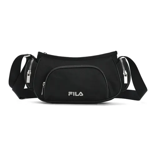 FILA Fabric Crossbody Bag Regular Unisex Jet Black