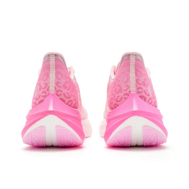 QIAODAN Cushioned Slip Resistant Abrasion Resistant Low Top Casual Running Shoes Men's Pink-5