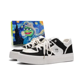 Pepe The Frog Low Top Skateboard Shoes Unisex
