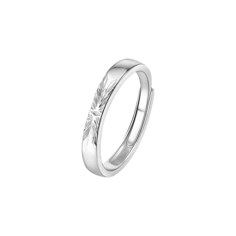 VIVIWELL 999 Fine Silver Rings Unisex-6