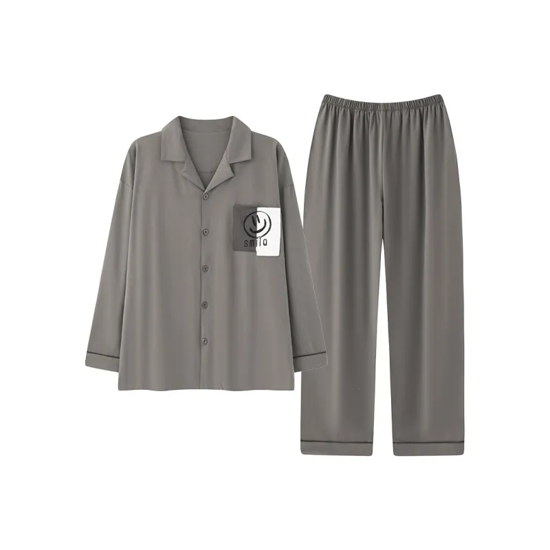 Chun Xi Pajama Set Men's Smoke Gray-0