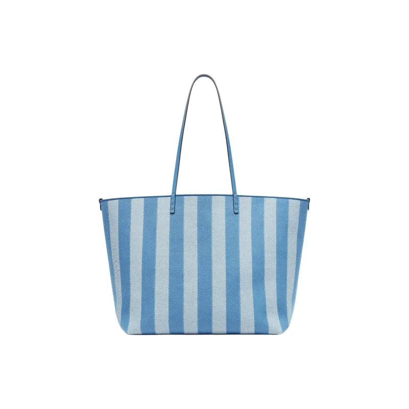 FENDI Jacquard Fabric Tote Bag, Shopping Bag, Handbag, Shoulder Bag Tubas Women's Blue-3