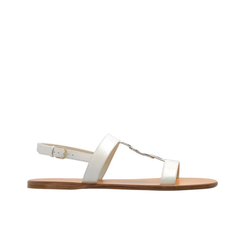 FERRAGAMO Vida One Strap Sandals Women's White-1