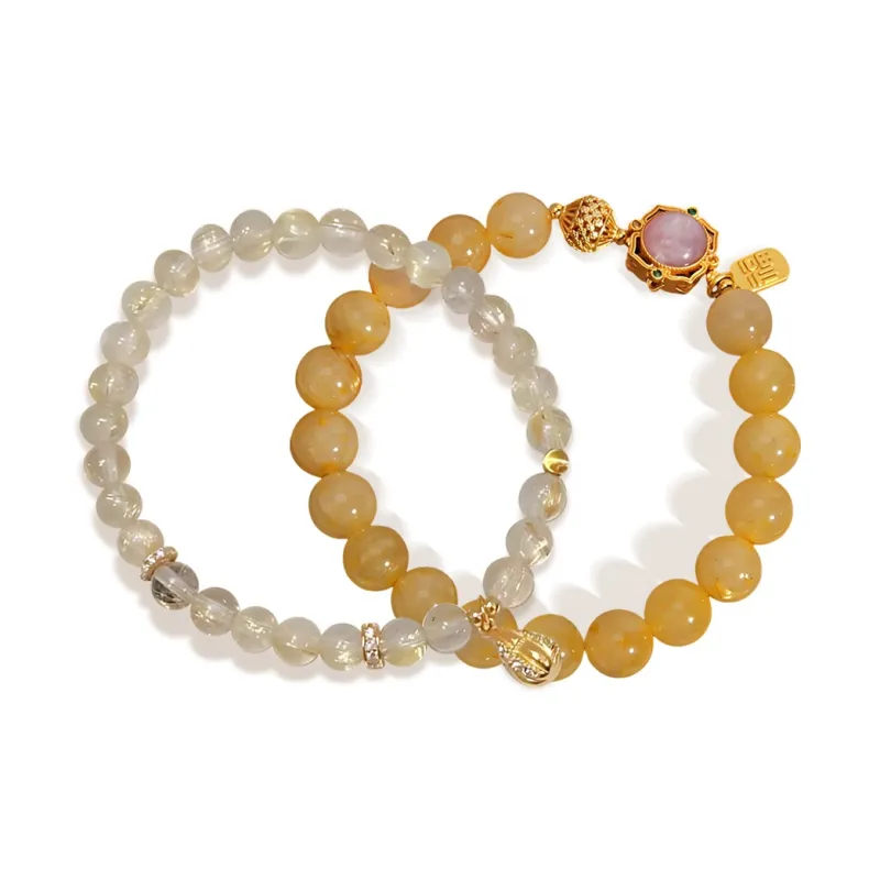 MOREL Colored Glaze Jade Bracelets Women's-4