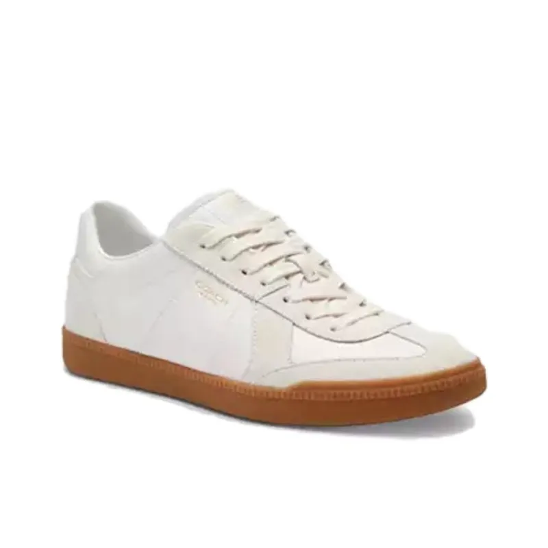 COACH Ellis Low Top Skateboard Shoes Women's White-2