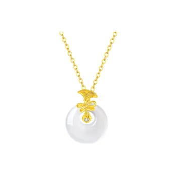 CHOW TAI KING Chalcedony Necklaces Women's