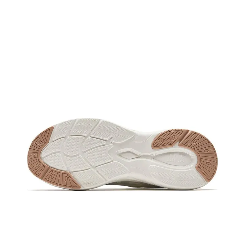 Anta Pulse Slip Resistant, Abrasion Resistant, Breathable Low Top Casual Shoes Men's White Gray-4