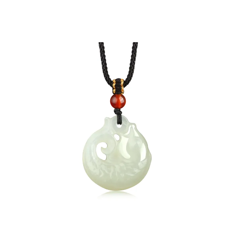 Di Su Xing Pendants White Jade Women's-0