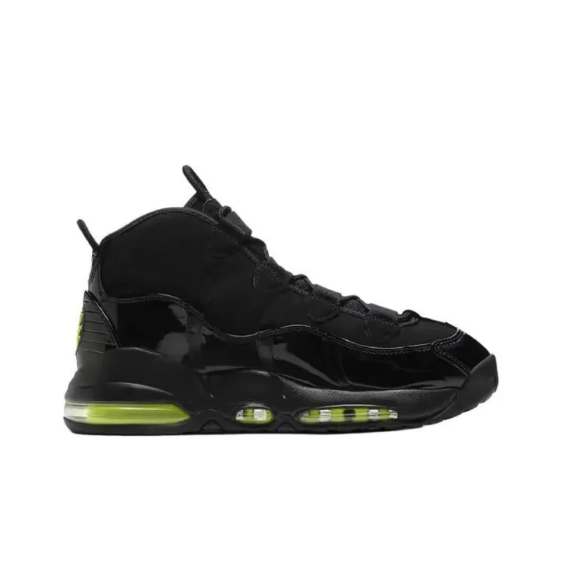 Nike Air Max Uptempo 95 Anti Slip Wear Resistant Mid Top Basketball Shoes Men's Black-1