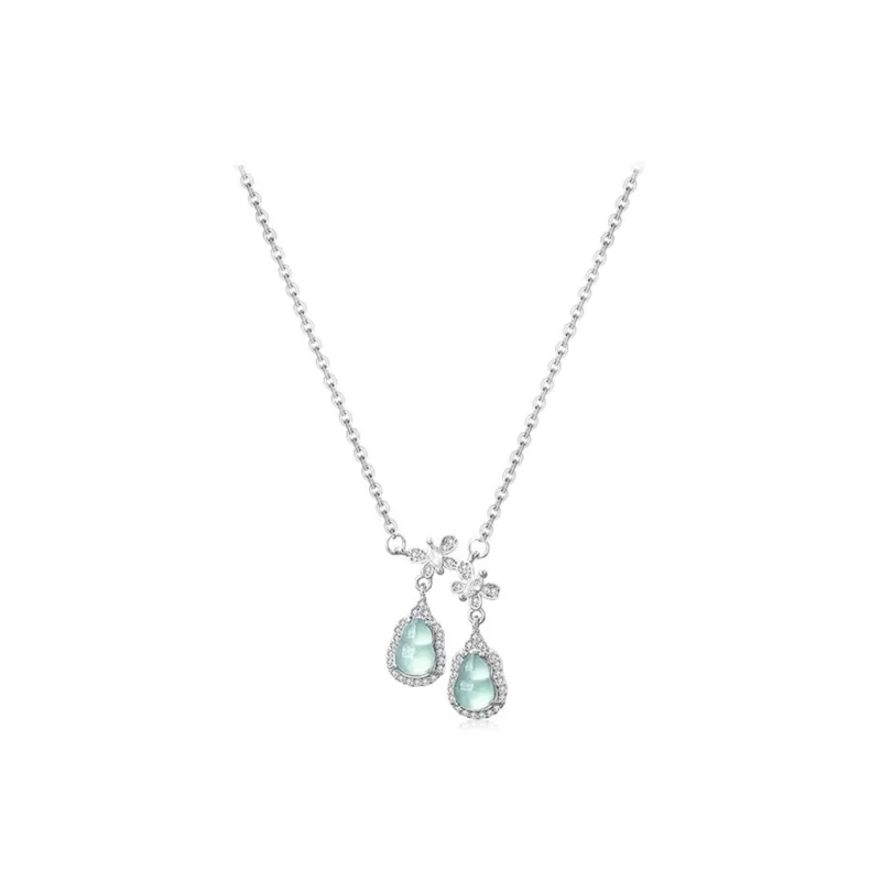 SWEET PLANET Ice Glutinous Jadeite Necklaces Women's-0