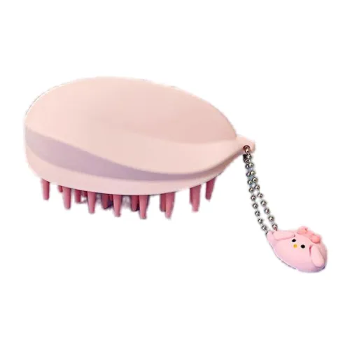 JINGLINGLONG Japanese Starfruit Styling Scalp Massage Comb Dual Purpose Wet And Dry Cleaning Hairbrush With Silicone
