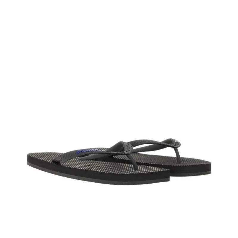 DSQUARED 2 Logo Printed Flip Flops-1