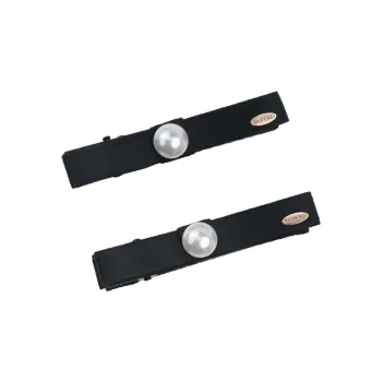 BABYBEI One Word Elegance Elegant Minimalist Style Versatile Black Beige Hair Clips Women's