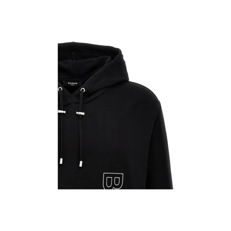 BALMAIN Drawstring Oversize Hoodie-4