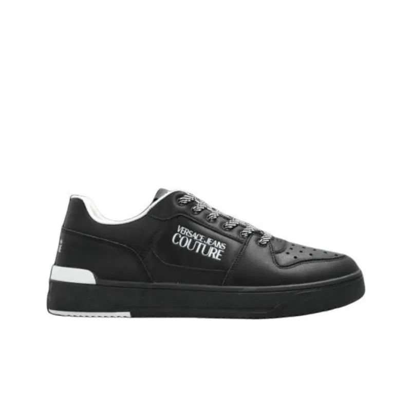 VERSACE JEANS COUTURE Low Top Skateboard Shoes Men's Black-1