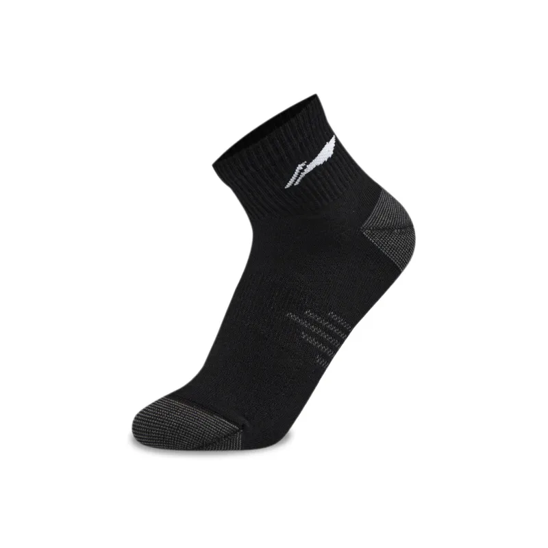 LiNing Sports Life Collection Ankle Socks Unisex 3 Pack Black-1