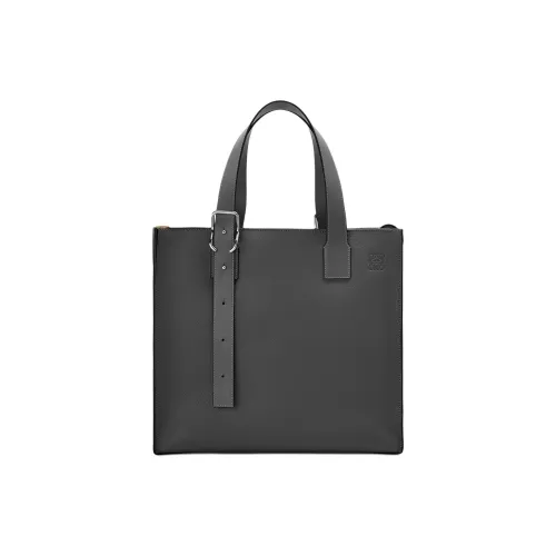 LOEWE Soft Grain Calfskin Tote Bag, Shopping Bag, Shoulder Bag, Handbag Men's Black