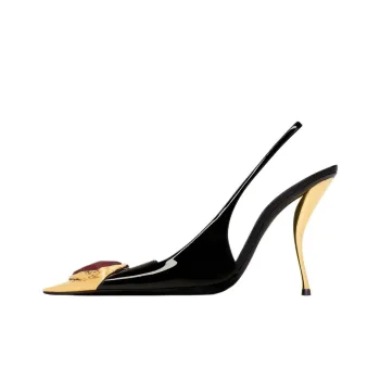 SAINT LAURENT LOULOU Slim Heel High Heels 11cm Women's Black