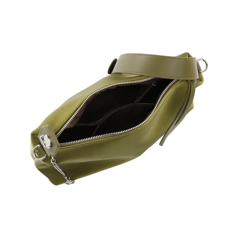 DAPHNE PU Handbag Regular Women's Black/Green-6