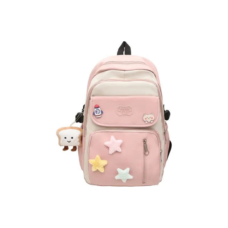 LUVISTRUE Nylon Backpack Regular Women's Khaki/Black/Pink/Purple-11